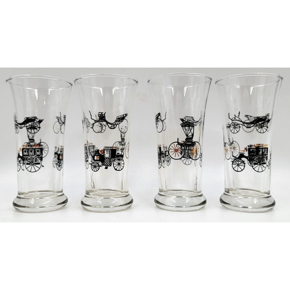 Libbey Horseless Carriage 3 oz. Flat Tumbler Shooter Glass LRS137 Set of 4 Glass - Picture 3 of 9